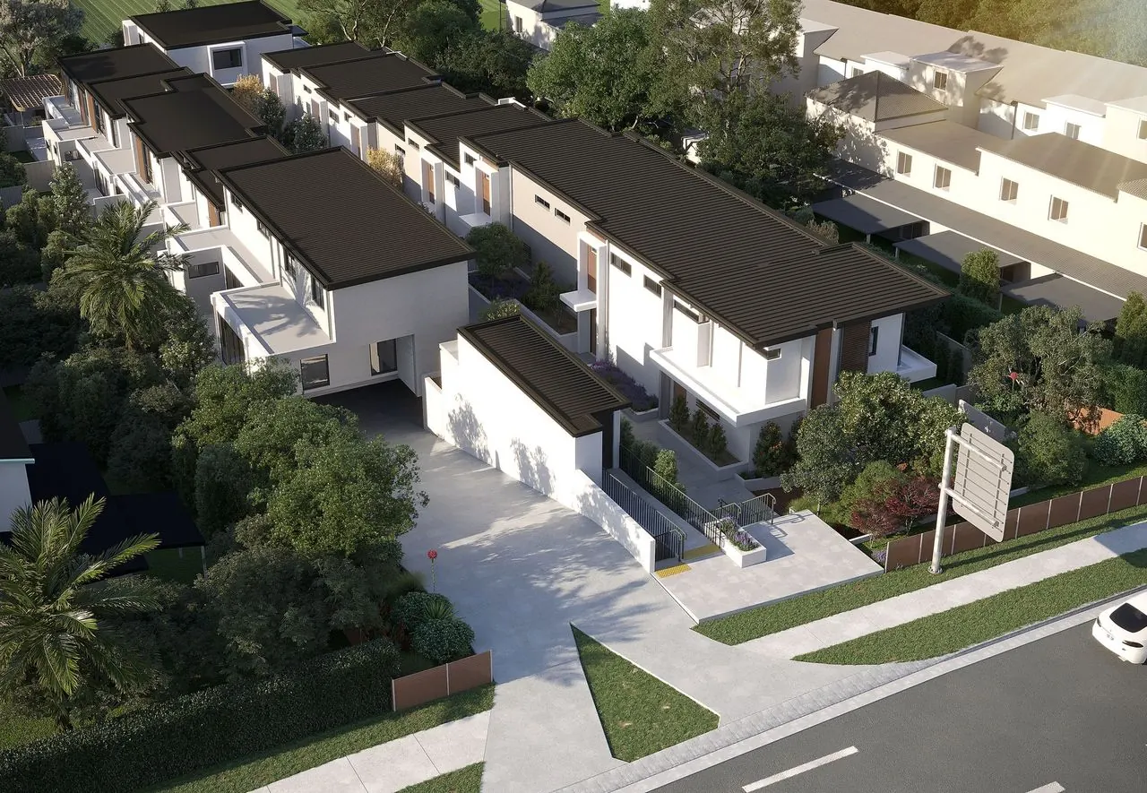 Aerial view of Allura Hills on Old Northern Road, Baulkham Hills